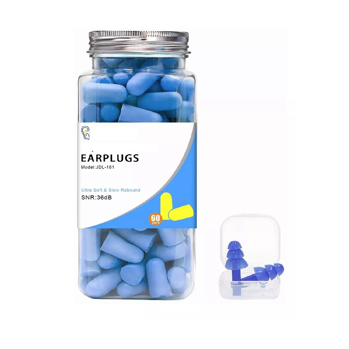 Tapones Para Oídos Ultra Suaves Silicona Para Dormir 60 Par