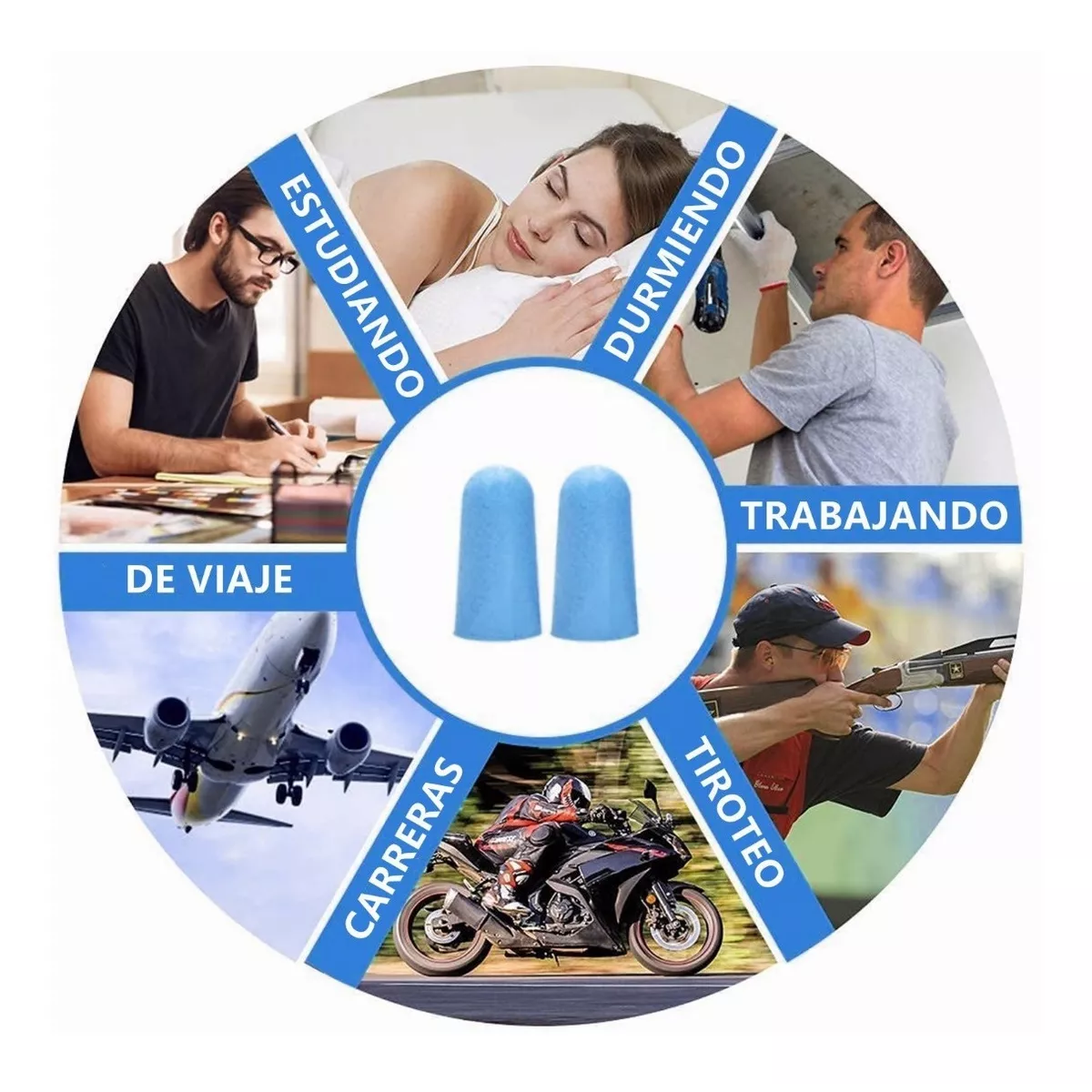 Tapones Para Oídos Ultra Suaves Silicona Para Dormir 60 Par