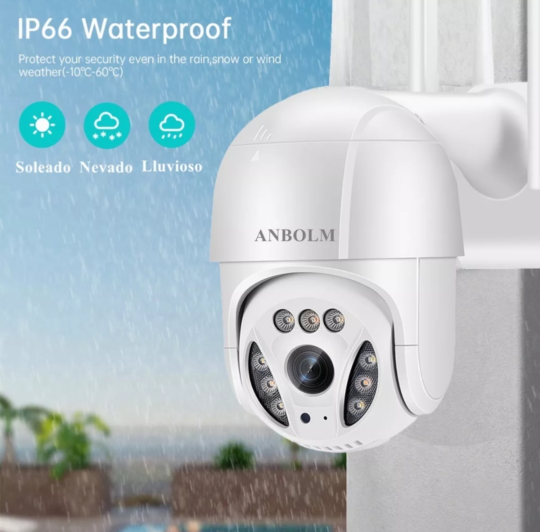 Ultra Hd 4mp Cámaras De Seguridad Exterior Wifi Con 360 Ptz