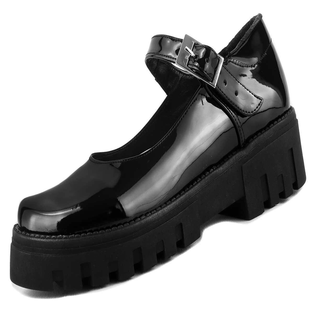 Zapato Niña Negro Escolar Comodo Arco Soporte Moda 600-3-cn.