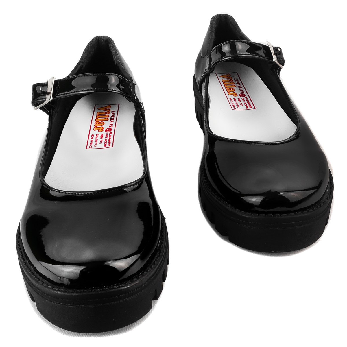 Zapato Niña Negro Escolar Comodo Arco Soporte Moda 600-3-cn.
