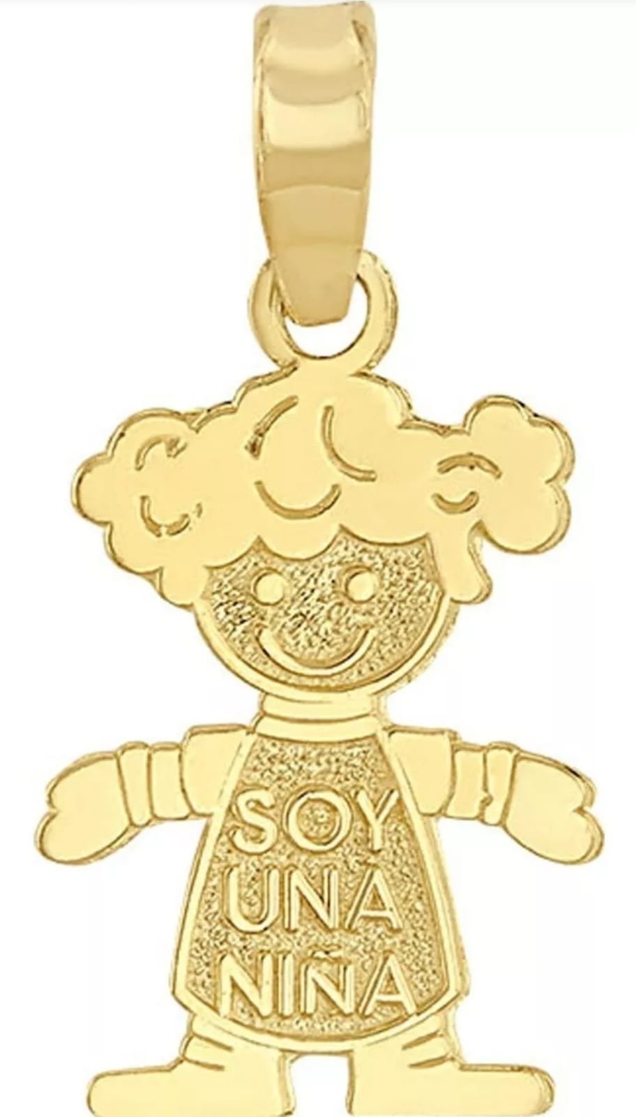 Dije Sencillo De Niña En Oro De 10 K + Obsequio + Envio