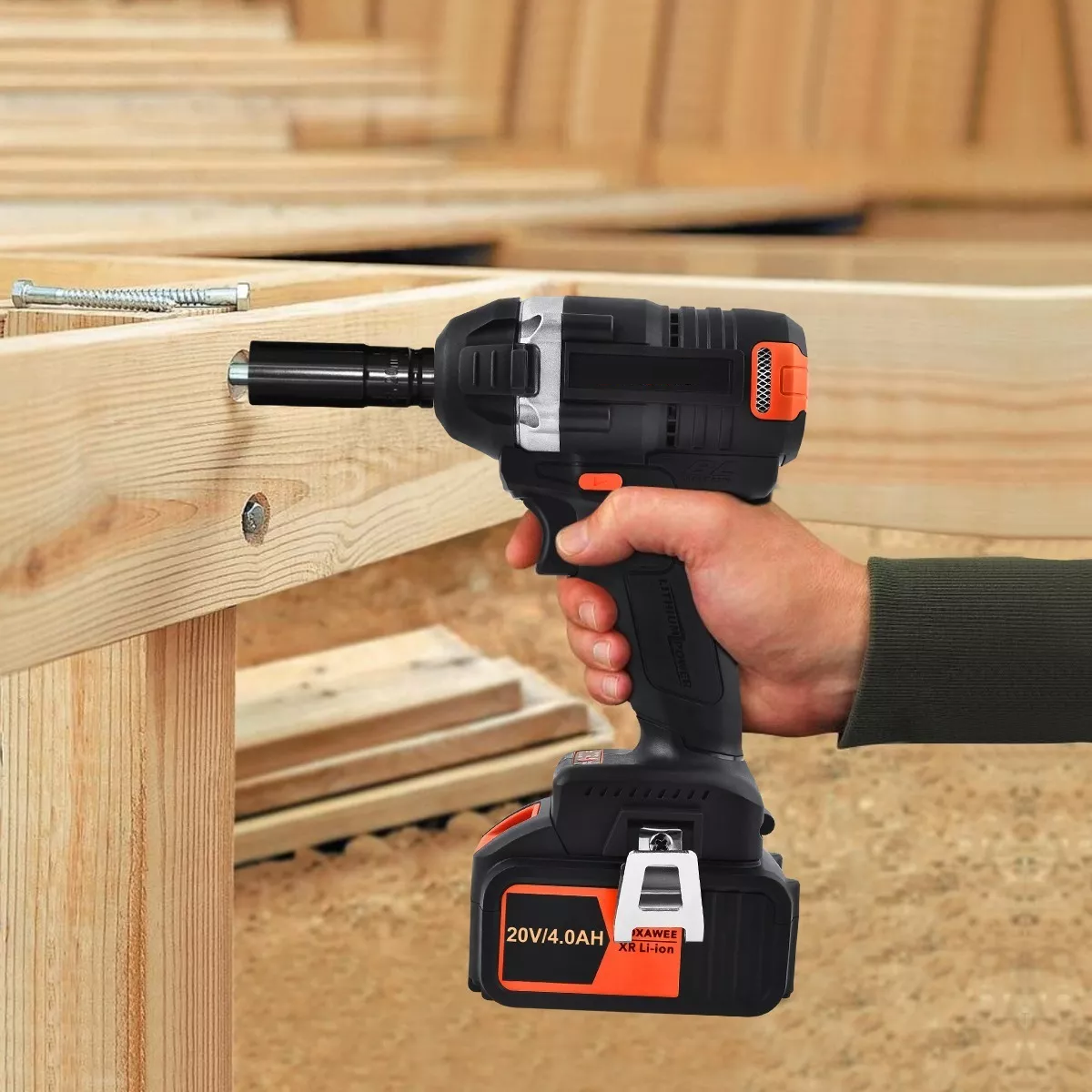 Llave De Impacto Inalámbrico Eléctrica De 20v