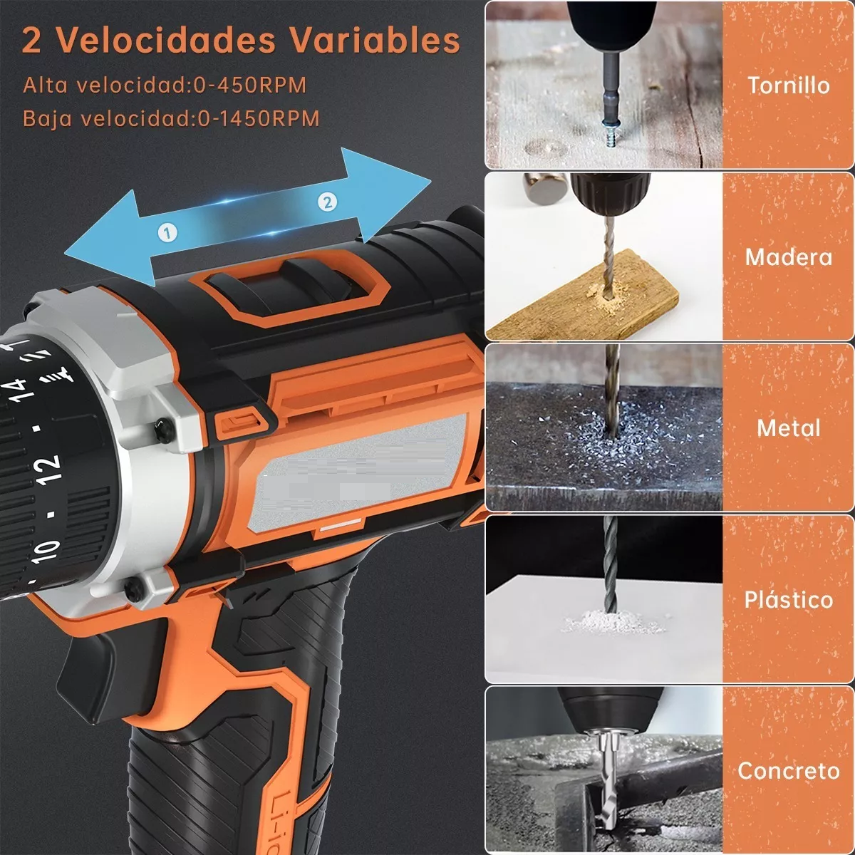 Taladro Atornillador De Impacto Inalámbrico