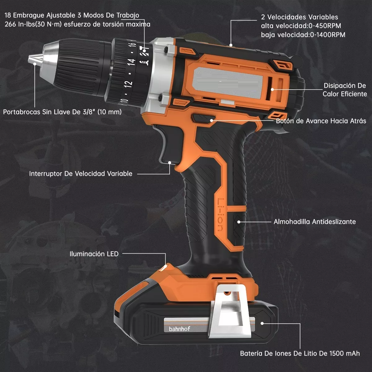Taladro Atornillador De Impacto Inalámbrico