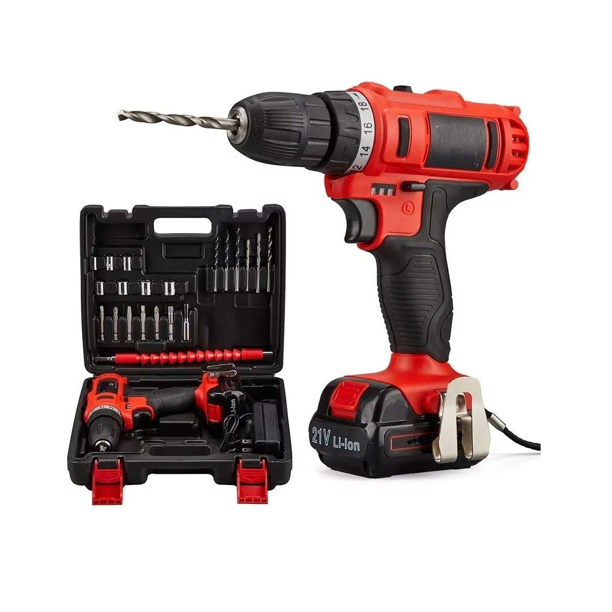 Taladro percutor atornillador inalámbrico de 10mm