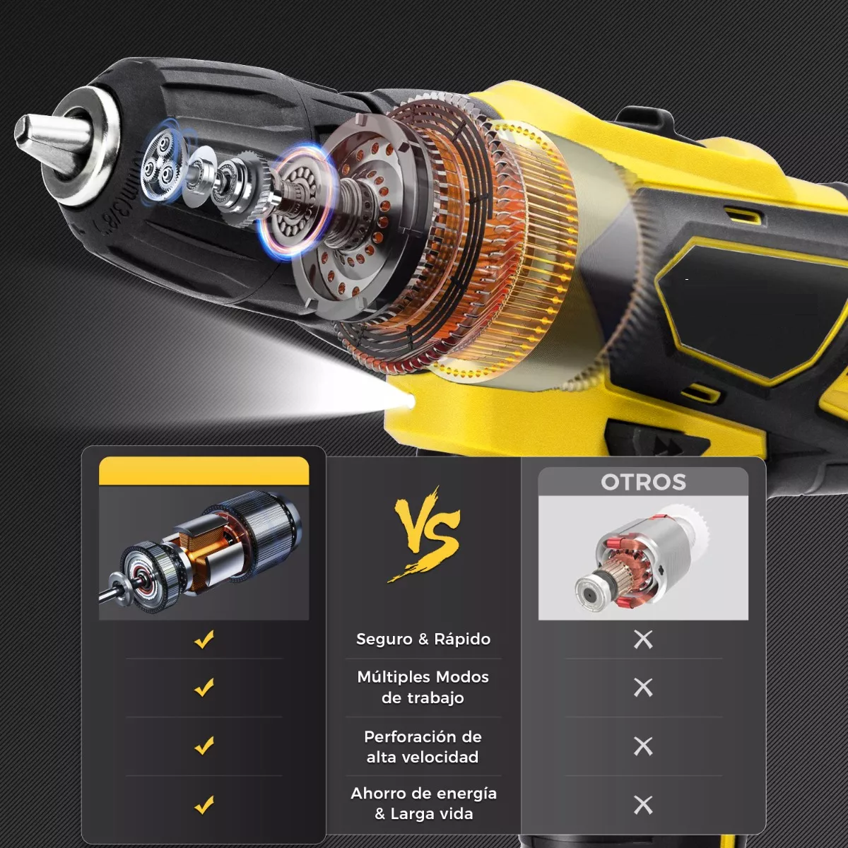 WERHE Adaptador SDS Plus Para Barrena De Tierra: Convierte Tu Taladro En Un Atornillador De Postes, Acero De Calidad, Para Diámetros 40-200mm
