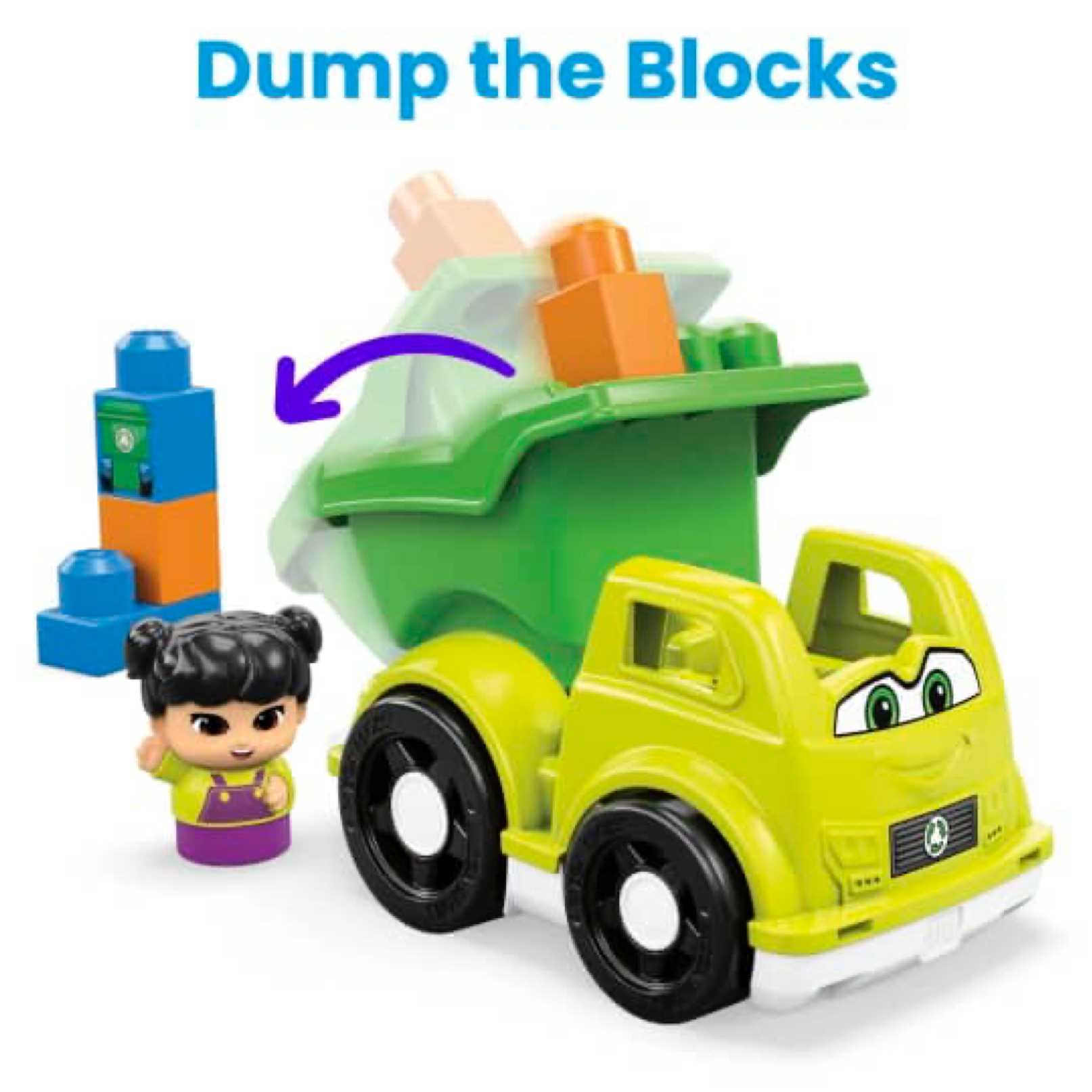Mega Bloks Juguete De Construcción Camión De RECICLAJE