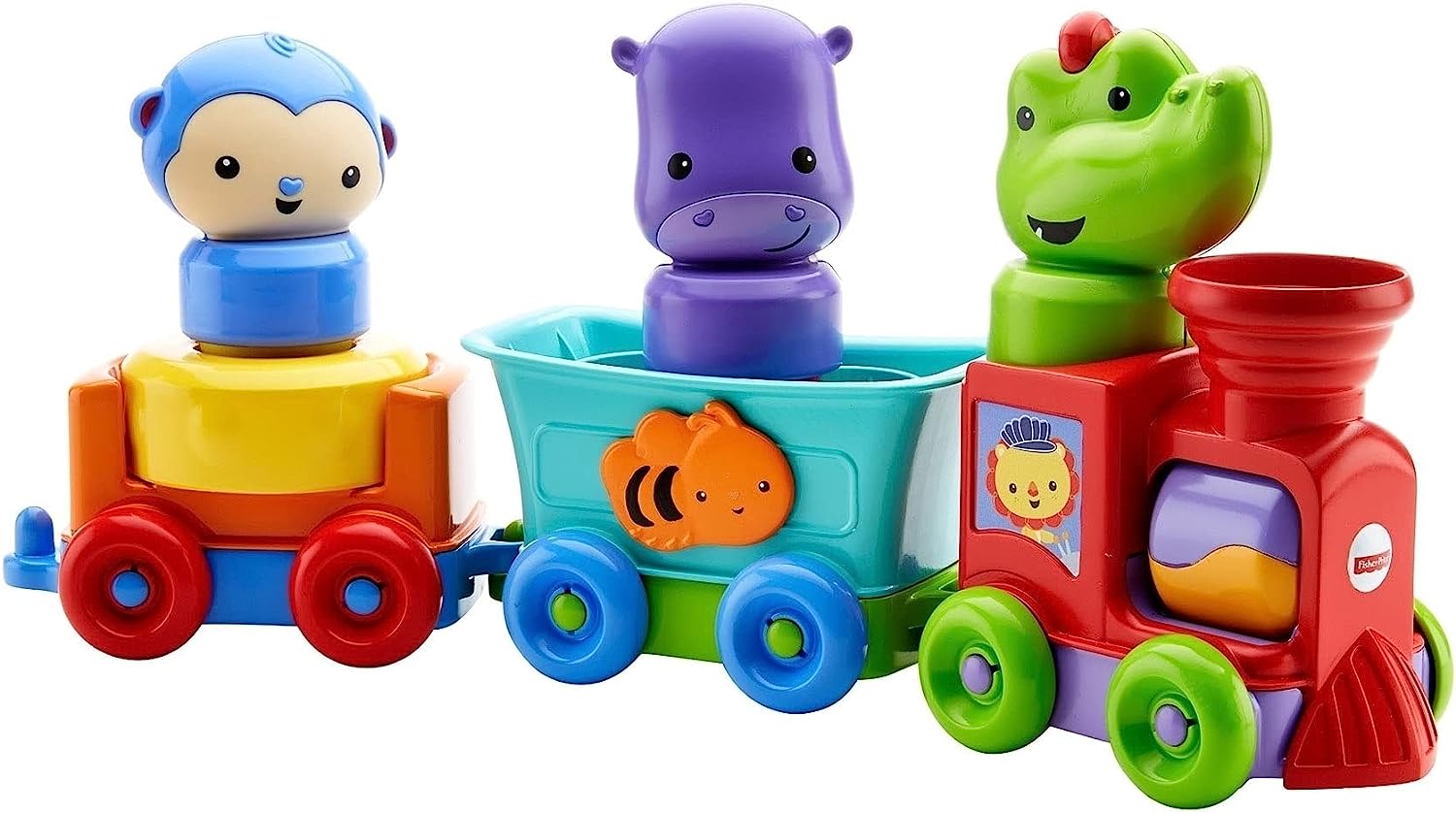Fisher-Price Juguete para Bebés Silly Safari Tren Animales Divertidos