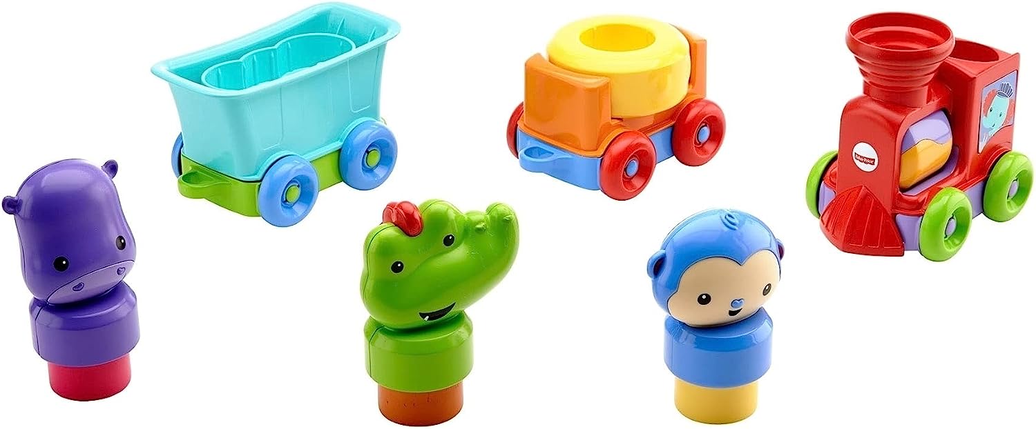 Fisher-Price Juguete para Bebés Silly Safari Tren Animales Divertidos