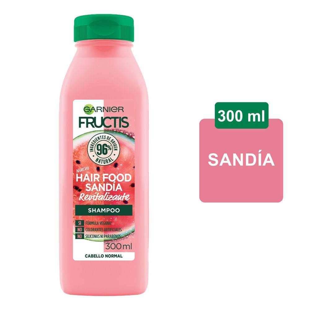 Garnier Fructis Hair Food Sandía, Shampoo, Acondicionador, Mascarilla, 3 Piezas