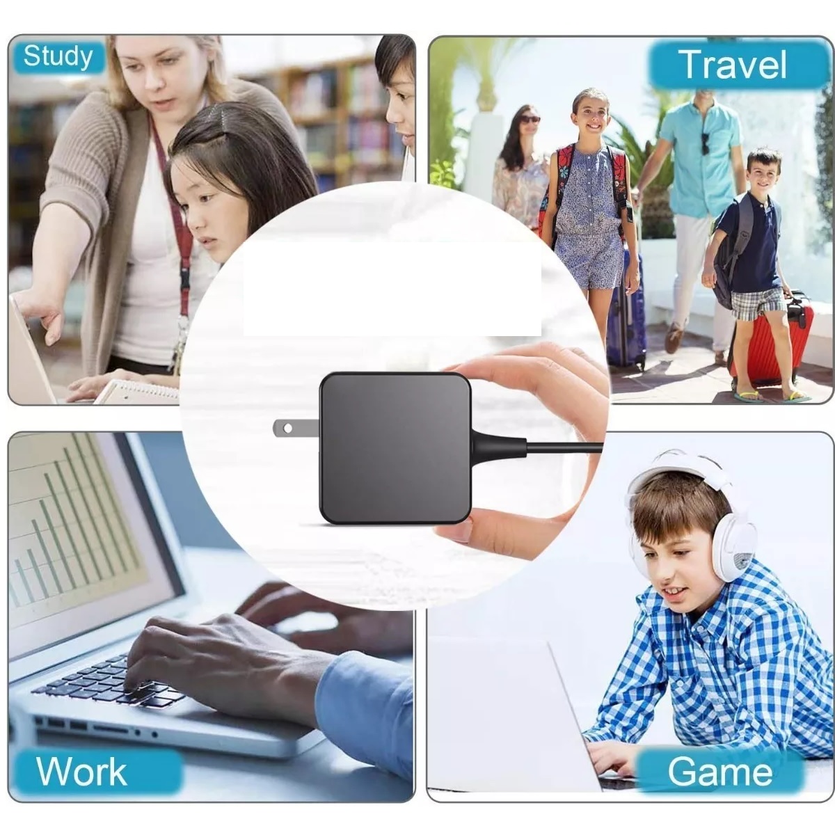 Cargador Adecuado Para Lenovo Laptop Ideapad 20v/2.25a 45w