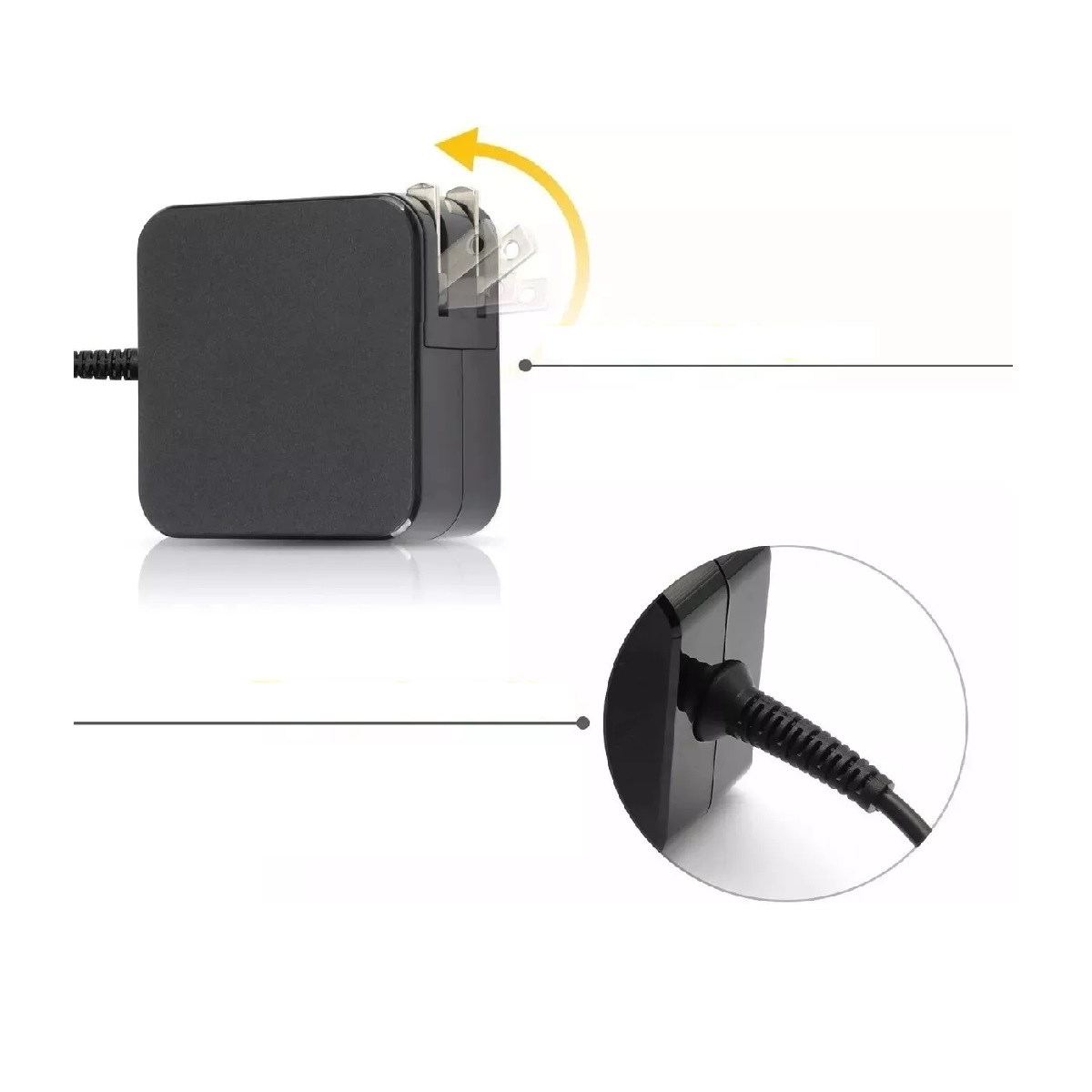 45w Cargador Adecuado Para Lenovo Laptop Ideapad 20v/2.25a