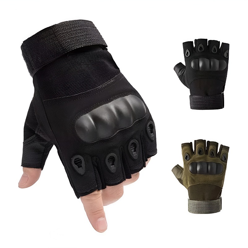 Guantes Tacticos Militar Medio Dedo Motocicleta Y Bicicleta