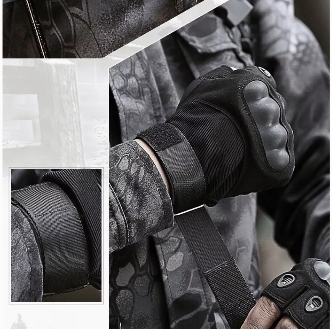 Guantes Tacticos Militar Medio Dedo Motocicleta Y Bicicleta