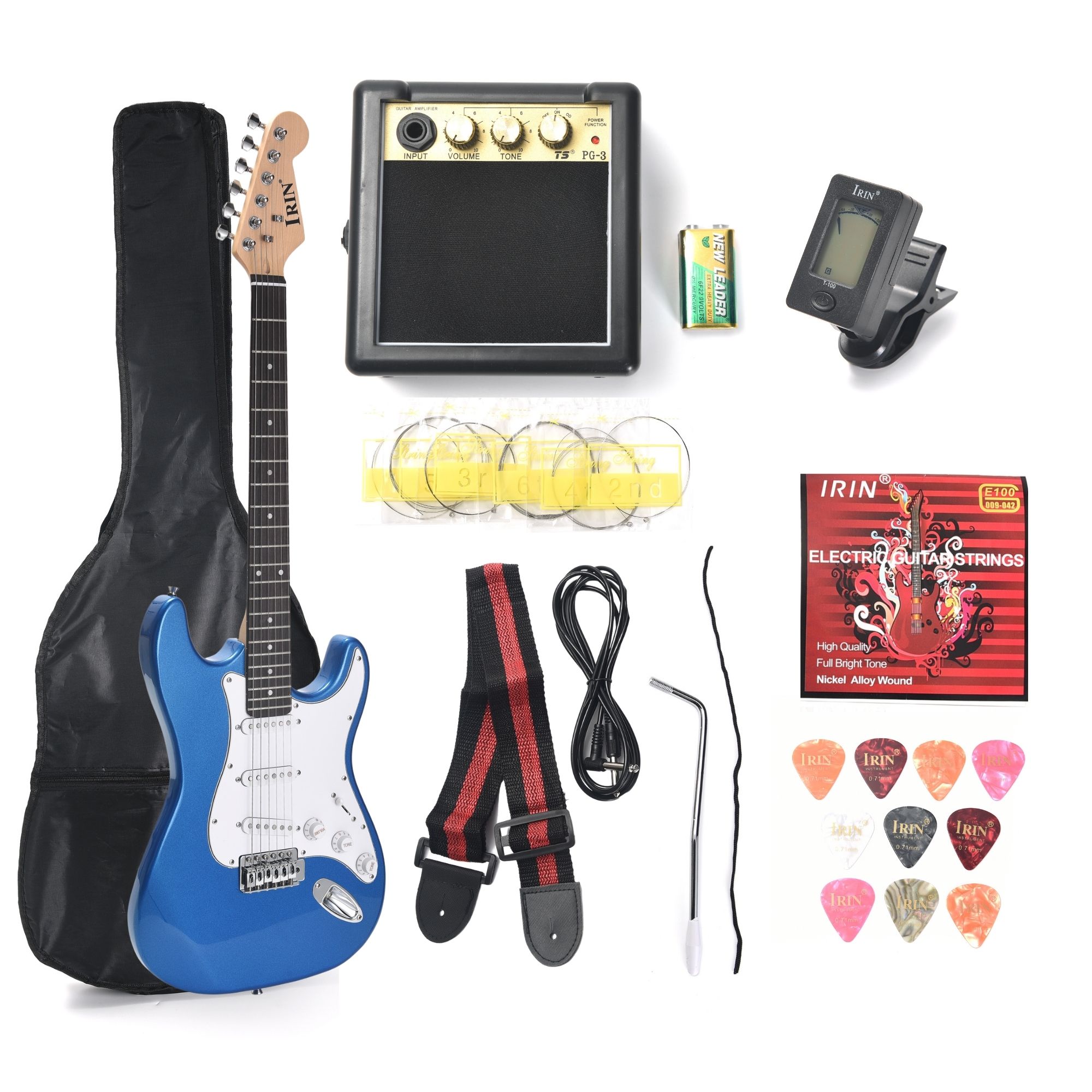 Guitarra Eléctrica Amplificador Tipo Stratocaster Accesorios