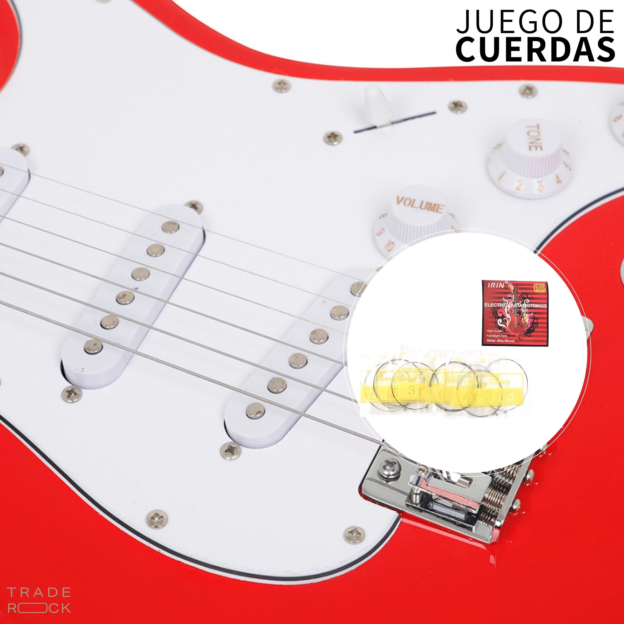 Guitarra Eléctrica Amplificador Tipo Stratocaster Accesorios