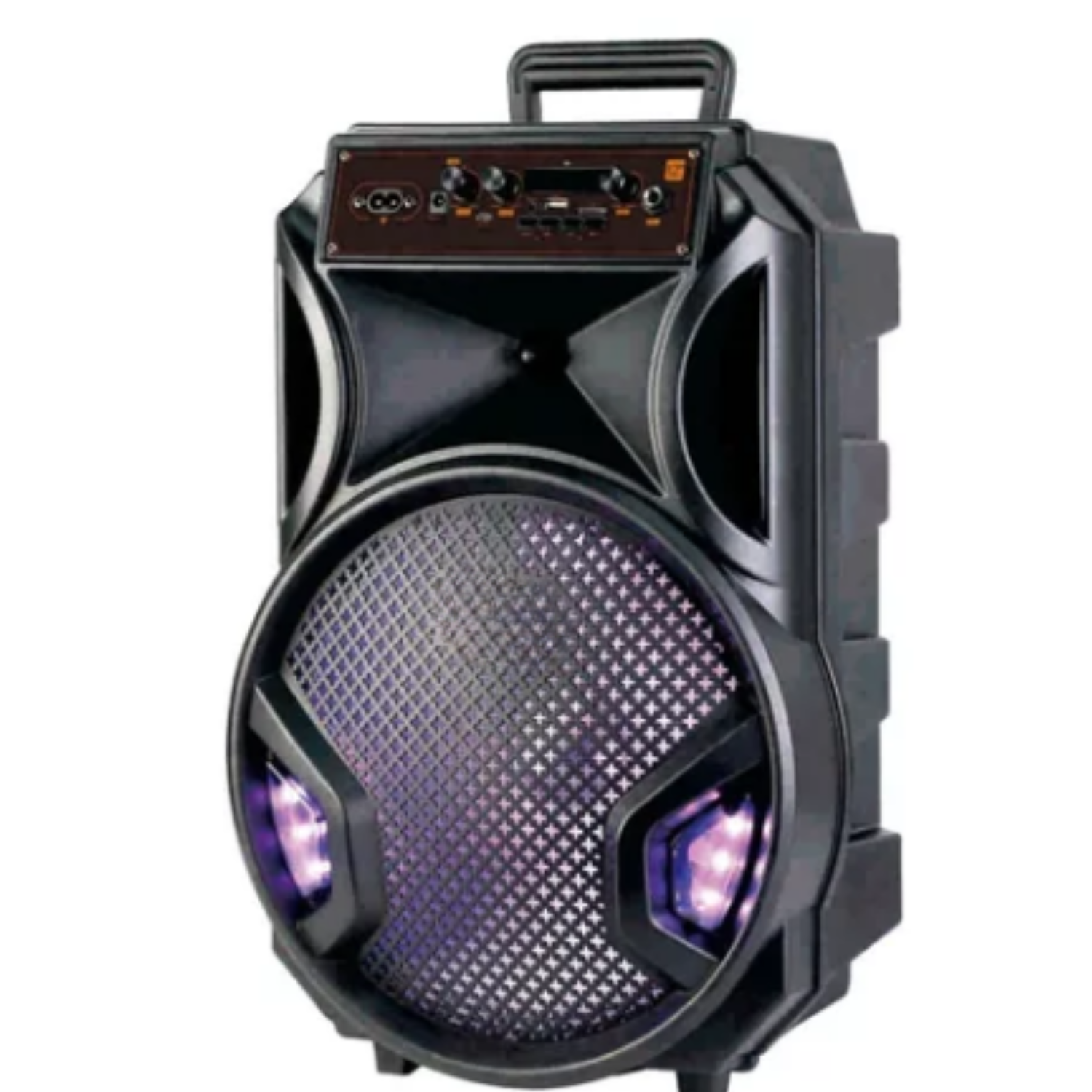 Bocina portatil bluetooth con luces led de 12 pulgadas