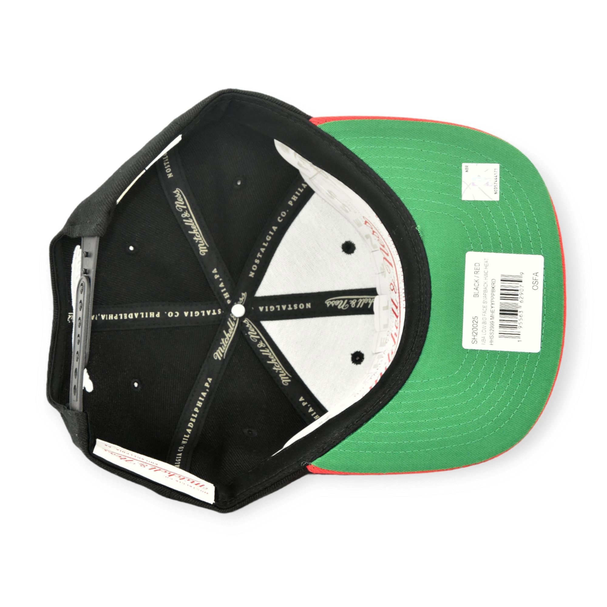 Miami Heat Nba Gorra Mitchell And Ness Low Big Face