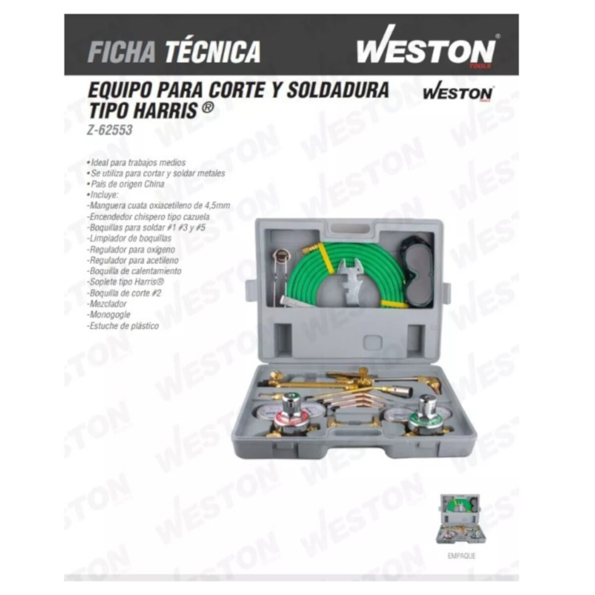 Equipo Para Corte Y Soldadura Tipo Harris Weston