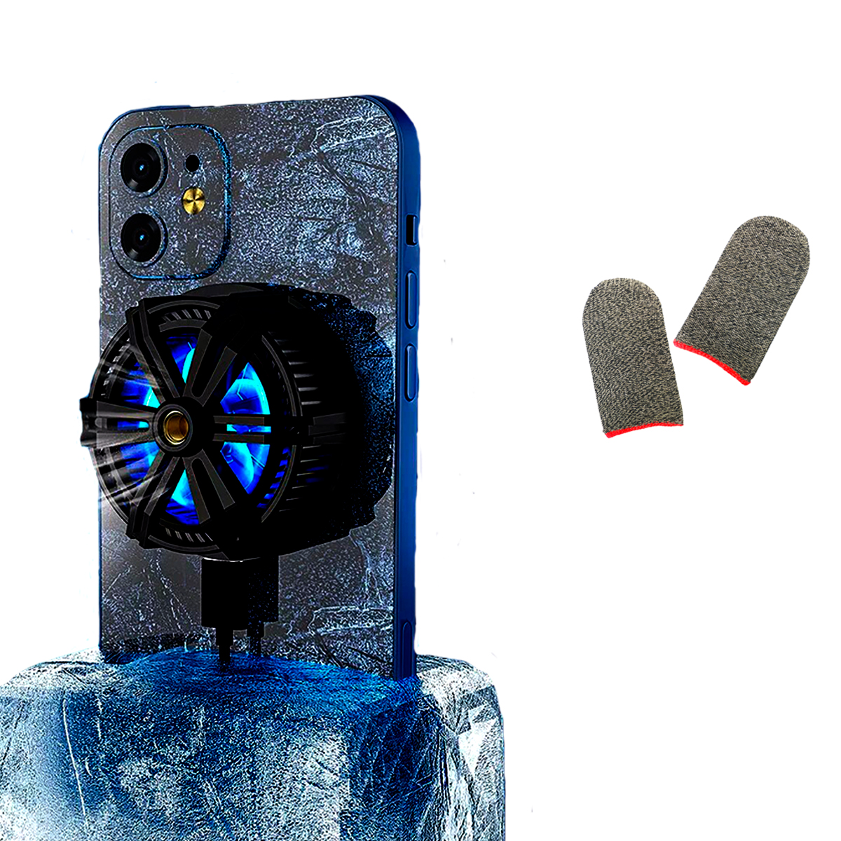 Enfriador Magnetico De Telefono Ventilador Rgb Cooler Gamer