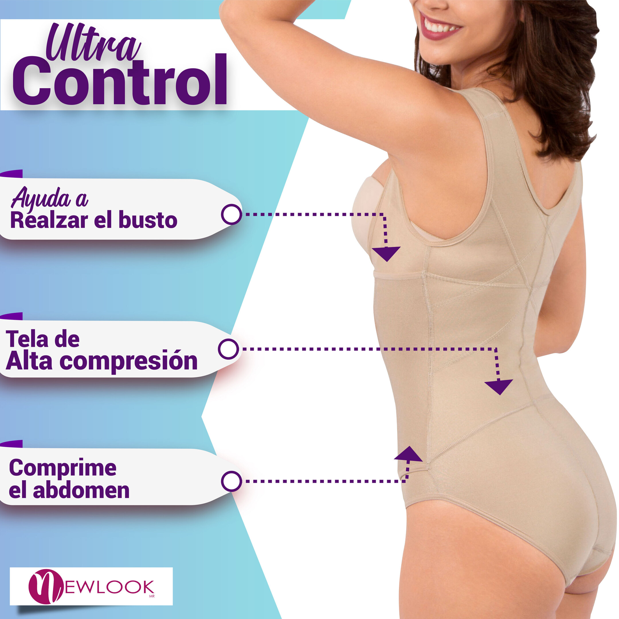 Faja New Look con control de abdomen para mujer