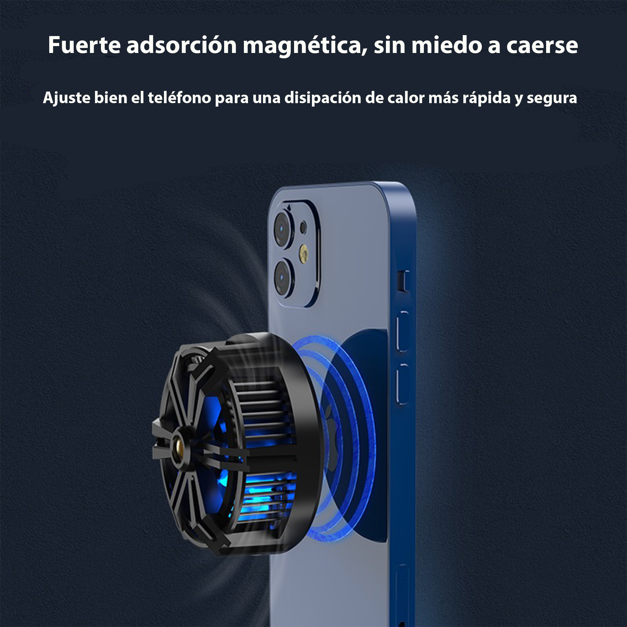 Enfriador Magnetico De Telefono Ventilador Rgb Cooler Gamer