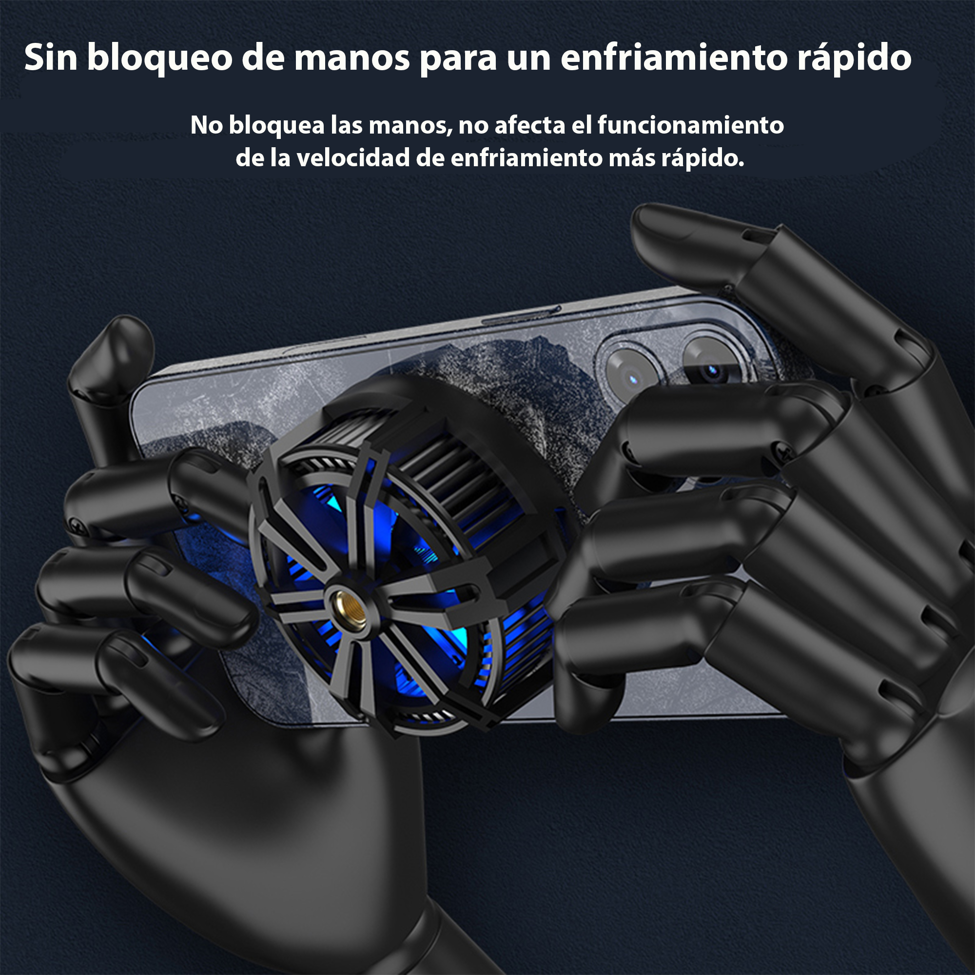 Enfriador Magnetico De Telefono Ventilador Rgb Cooler Gamer