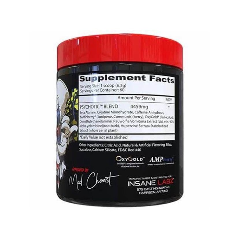 Pre Entreno Psychotic 60 serv INSANE LABZ.