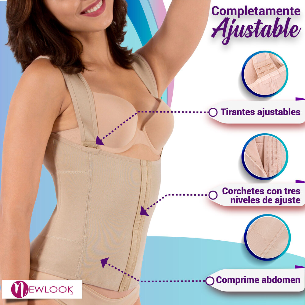 Newlook Chaleco Faja Modeladora Cintura Y Corrector Postura