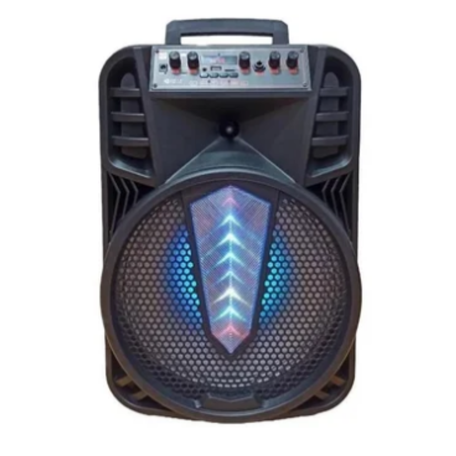 Bocina portátil de 12 pulgadas, luz RGB