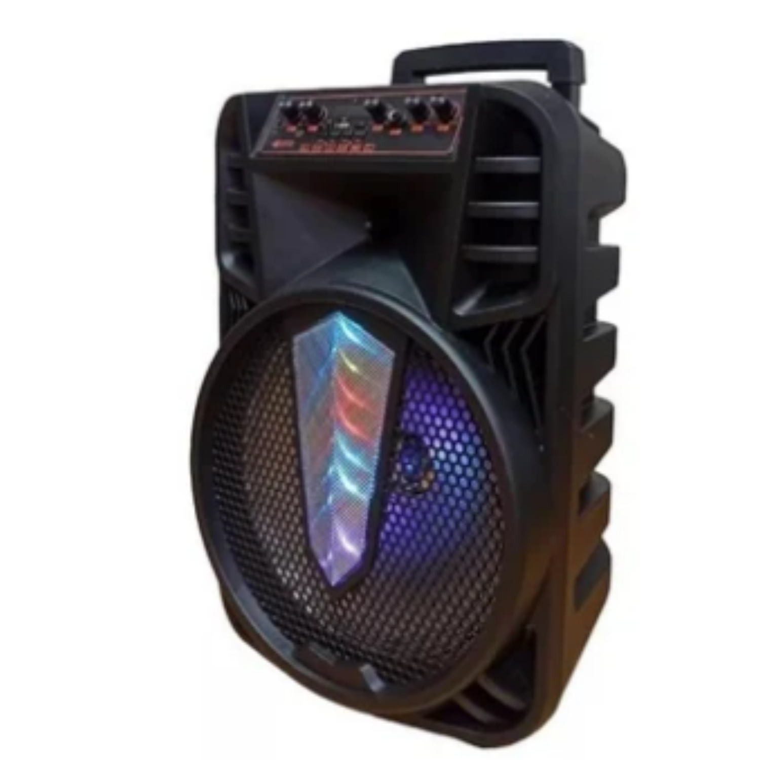 Bocina portátil de 12 pulgadas, luz RGB