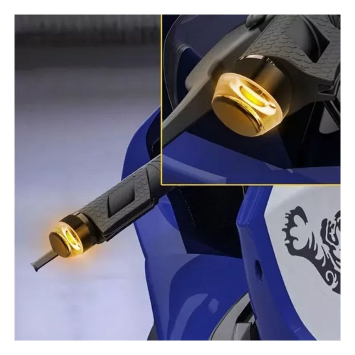 Luz Led Manillar Giro Para Puños Direccional De Motocicletas