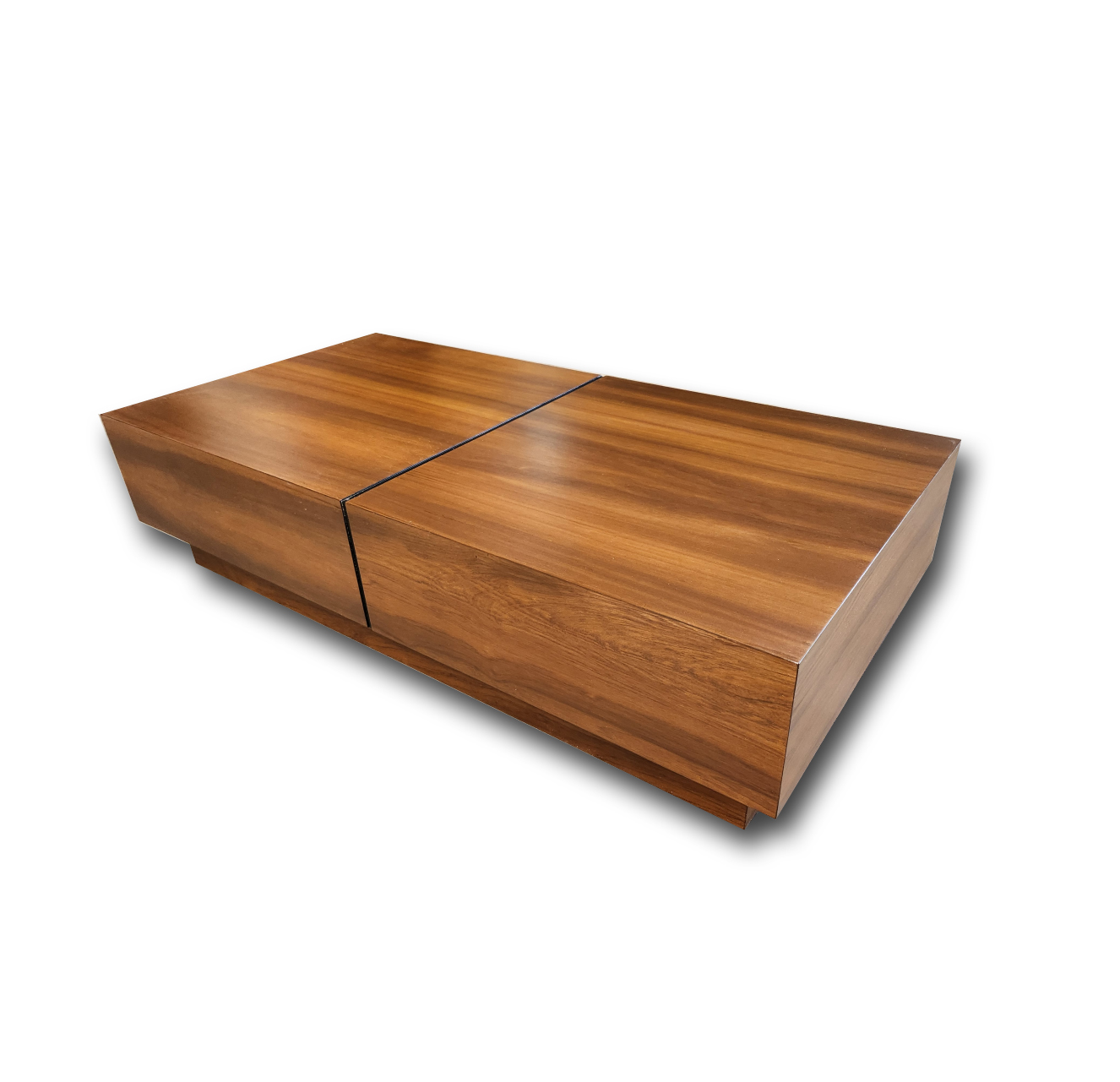 Mesa de centro colección Breeny  chapa de tzalam con acabado semimate.