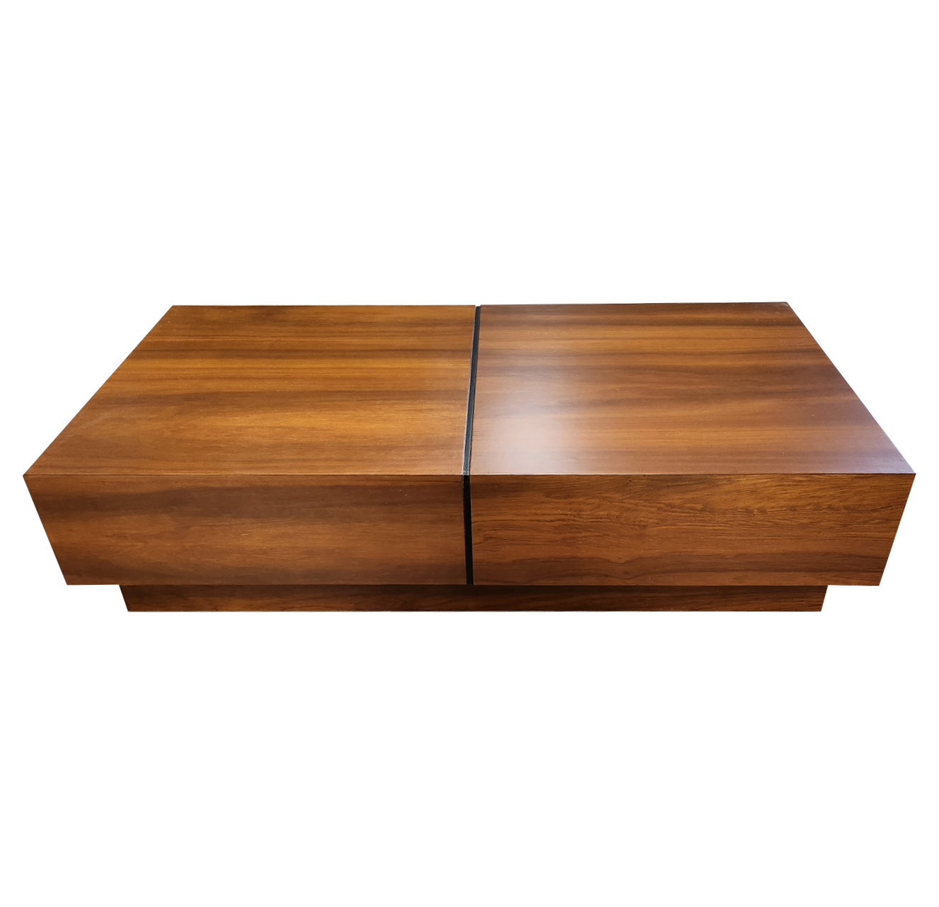 Mesa de centro colección Breeny  chapa de tzalam con acabado semimate.