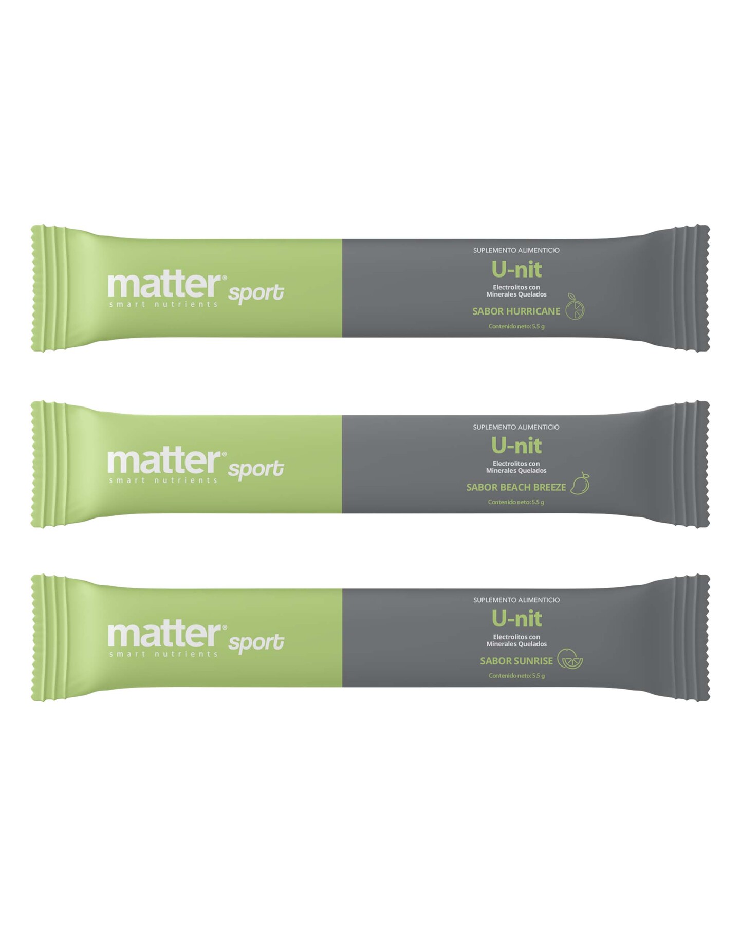 Electrolitos Con Minerales Quelados, 3 Sabores U-nit Matter