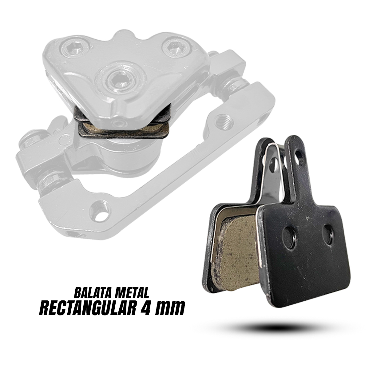 Balatas Pastillas Metal 4mm Para Bicicleta Freno De Disco