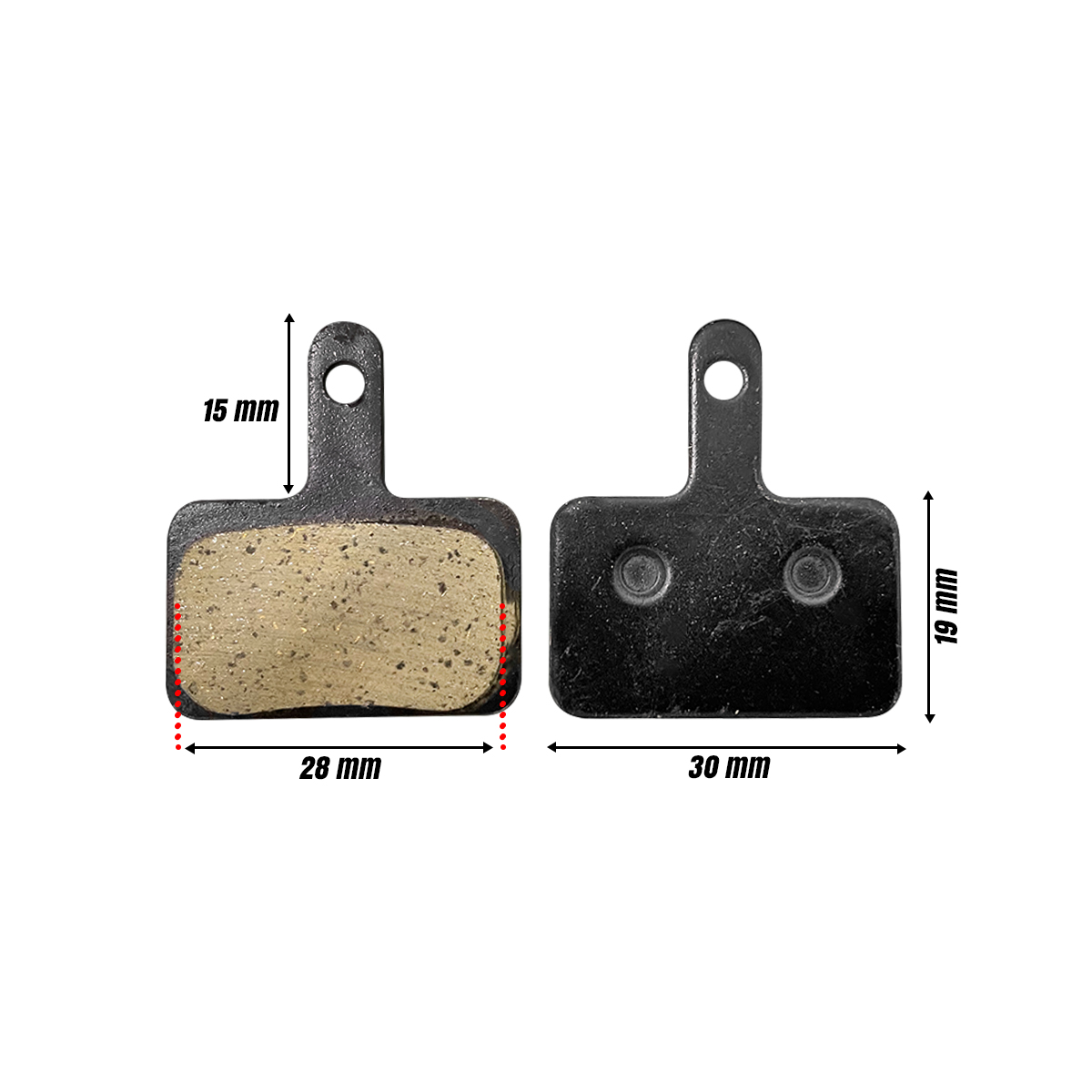 Balatas Pastillas Metal 4mm Para Bicicleta Freno De Disco