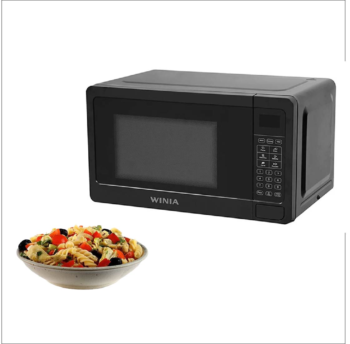 HORNO MICROONDAS 0.7P3 ABIERTO BOTON NEGRO WINIA