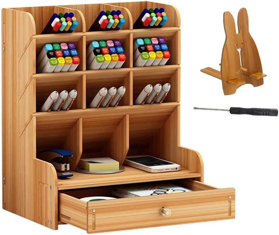 Organizador de escritorio de madera