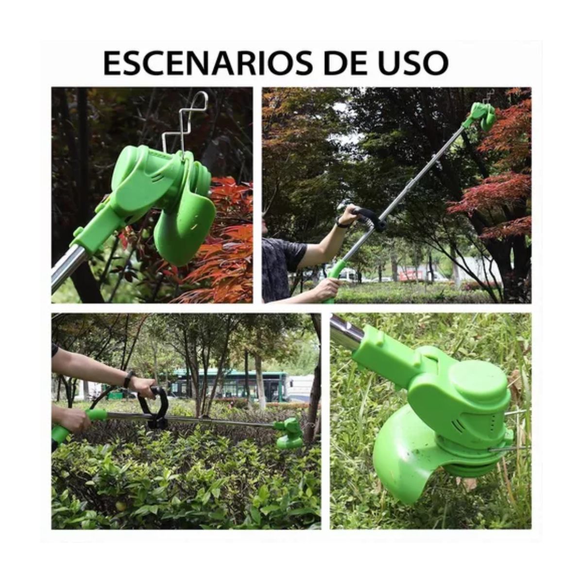 Desbrozadora Electrica Inalámbrica Portátil Podadoras Pasto Verde