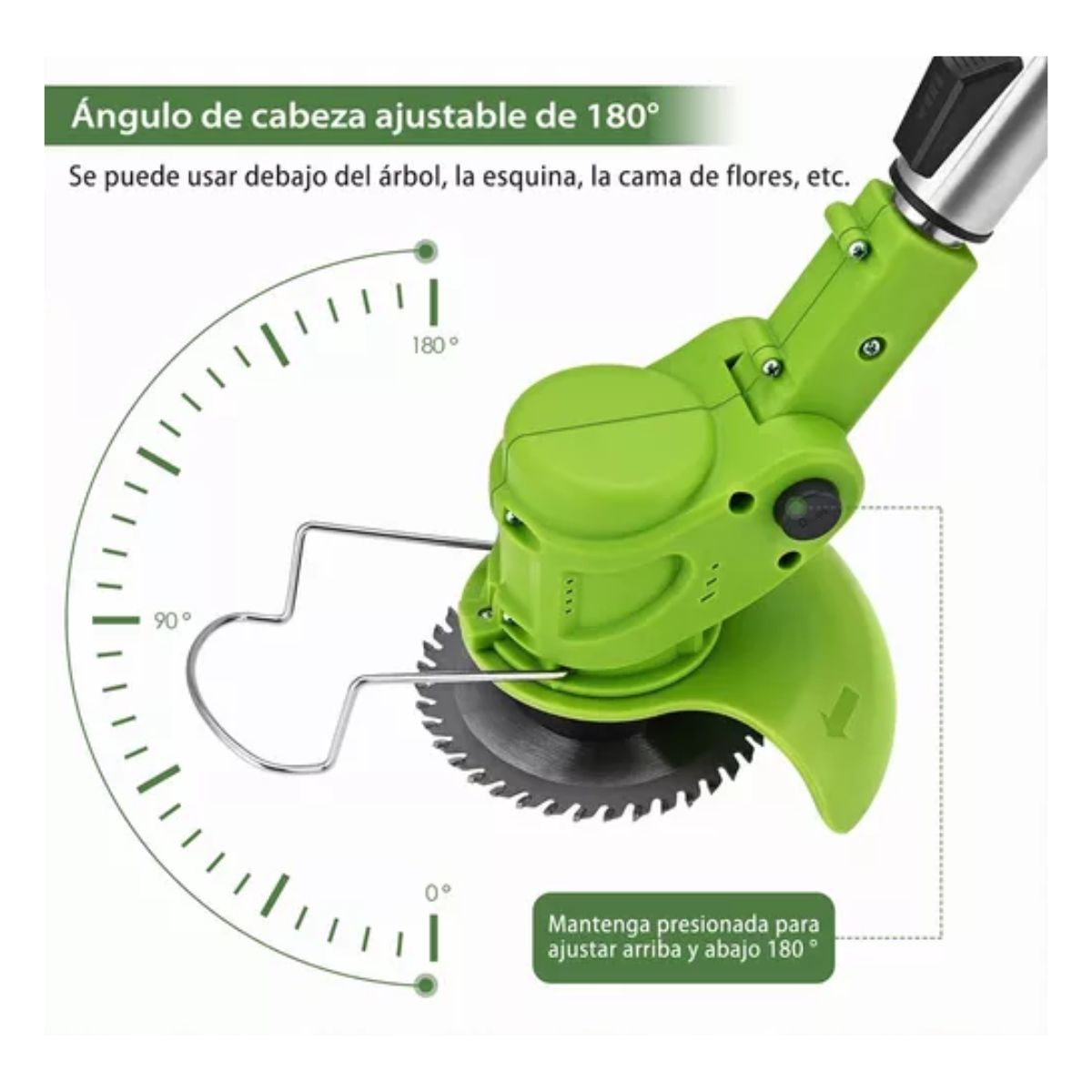 Desbrozadora Electrica Inalámbrica Portátil Podadoras Pasto Verde