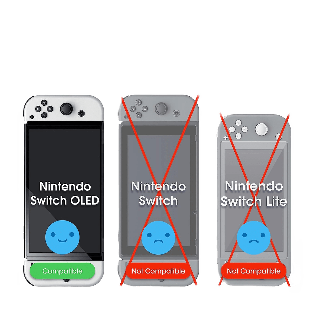  Protector de pantalla vidrio templado para Nintendo Switch OLED (3 Piezas)
