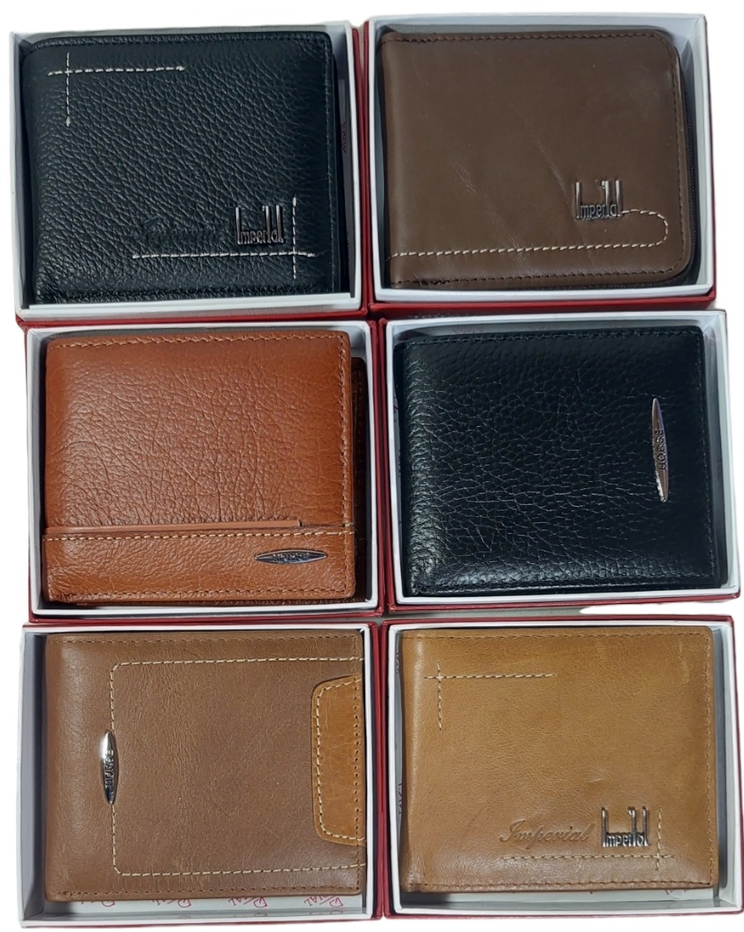 Billetera de piel al mayoreo Marca Horse Imperial 