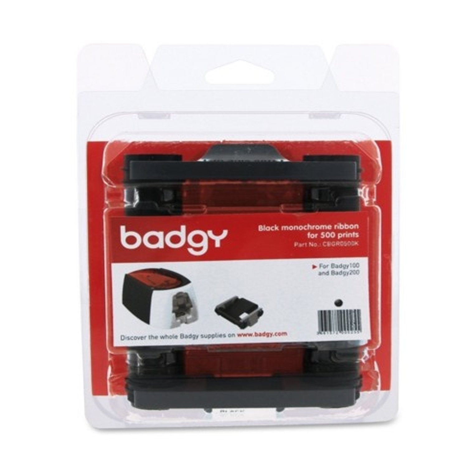 RIBBON BADGY P/100/200 MONOCRO CBGR0500K
