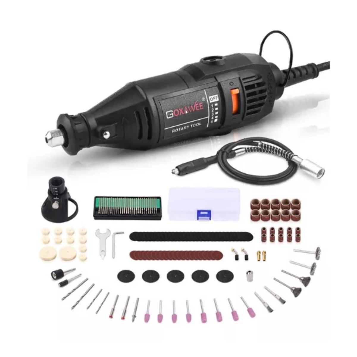 Mini Taladro Mototool Pulido Con 140 Accesorios Para Goxawee