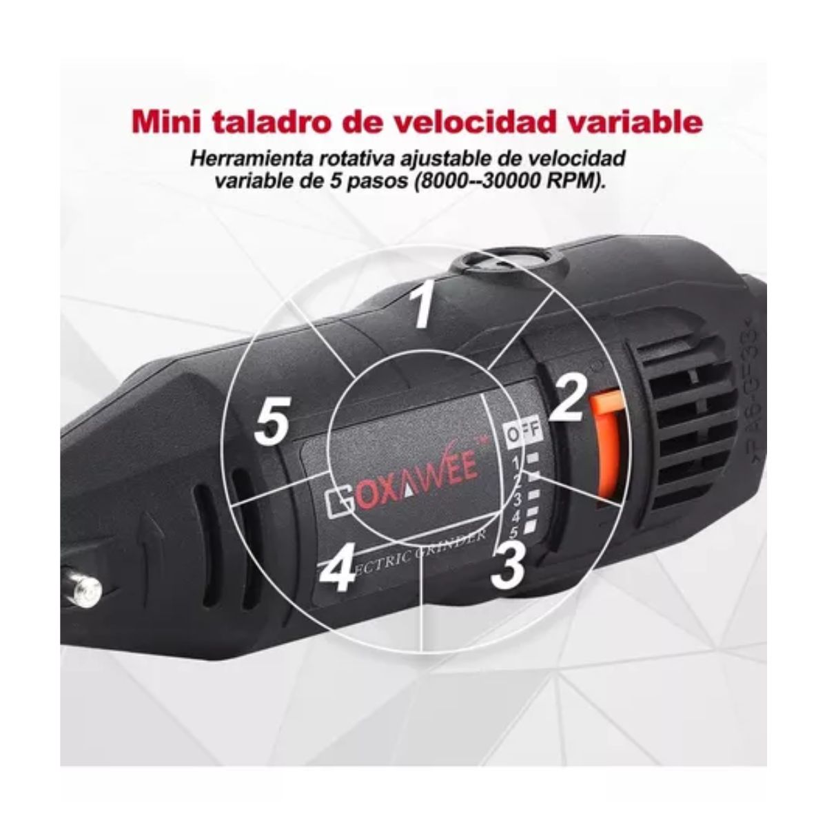 Mini Taladro Mototool Pulido Con 140 Accesorios Para Goxawee