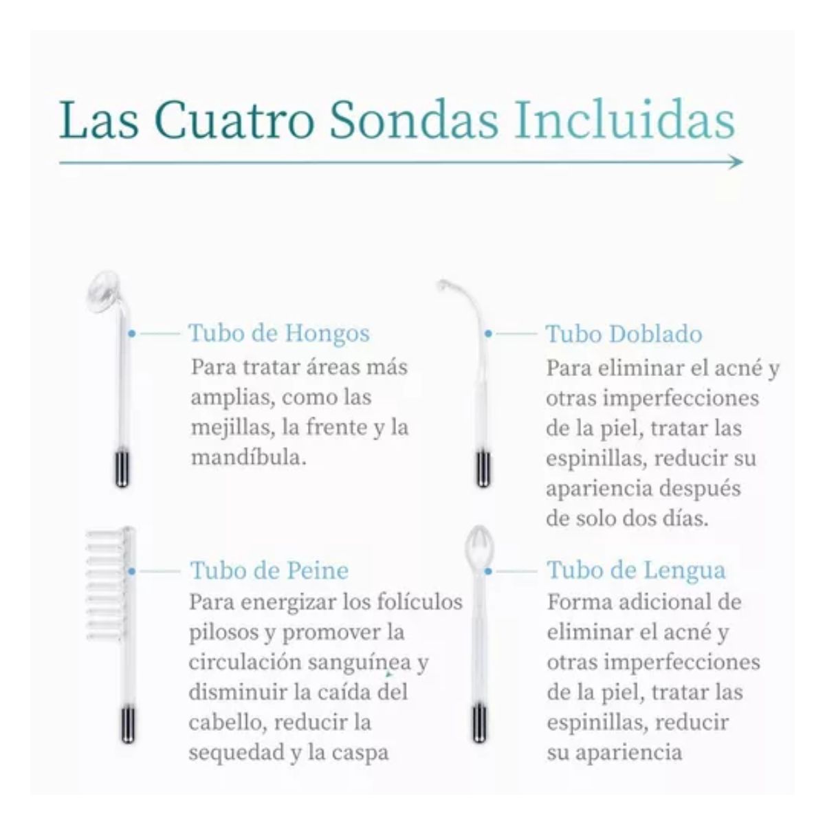 Máquina Terapia Piel De Alta Frecuencia, Facial Dispositivos Blanco