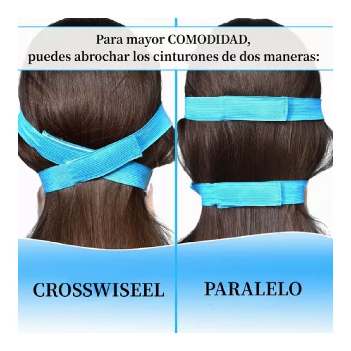 Mascarilla Facial De Hielo Hidrogel Relajante Frio/caliente Azul