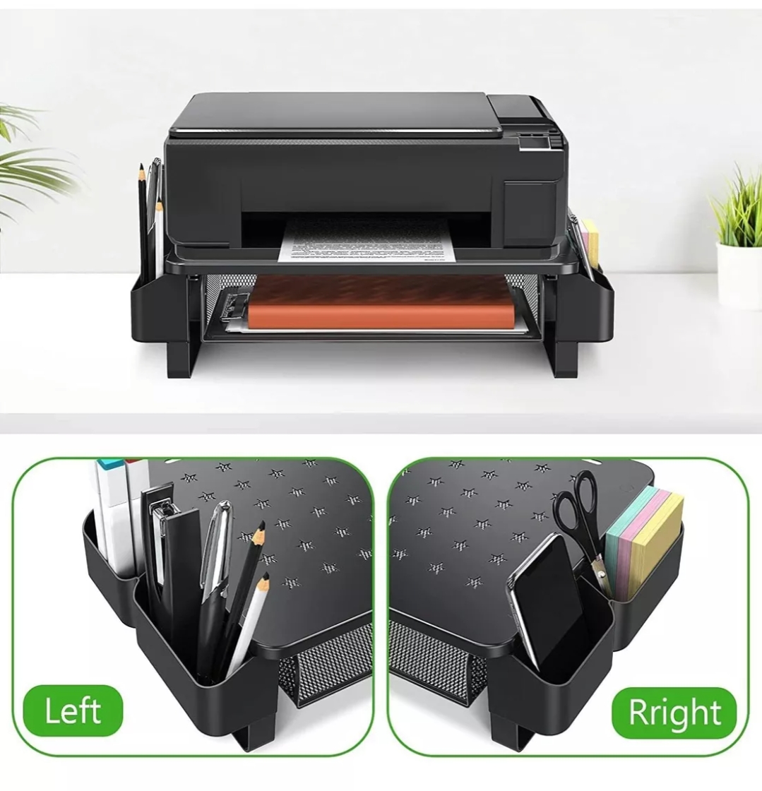 Soporte Elevador De Metal Para Monitor Con Cajón Organizador